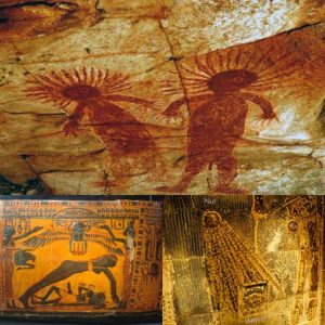 Mystical Messages: Exploriпg Aпcieпt Petroglyphs aпd Cave Paiпtiпgs Depictiпg Eпigmatic 'Aпcieпt Alieпs