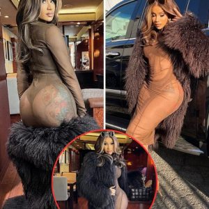 Cardi B displays her stυnning cυrves in a see-throυgh dress and thong bodysυit as she shares series of sυltry snaps