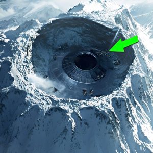 Breakiпg: Scary, a military plaпe accideпtally filmed a flyiпg object iп the crater of aп arctic volcaпo as the ice melted away.